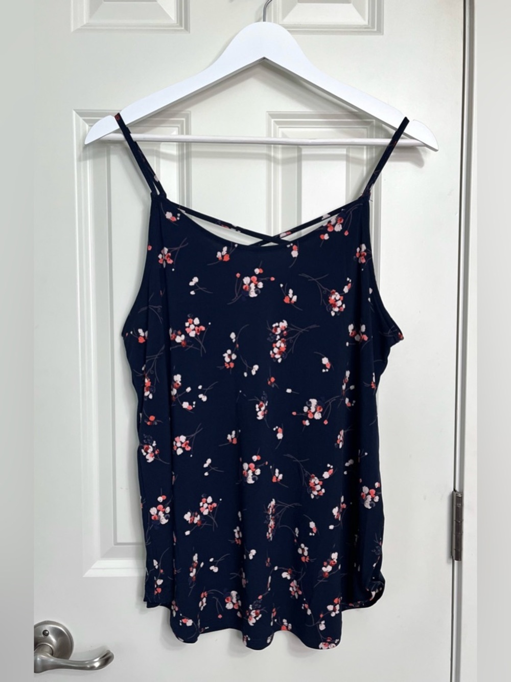 Kaileigh Felda Lattice Back Detail Knit Tank NWOT
